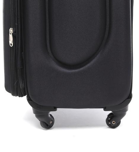 شنطة سفر (حقيبة سفر) عدد 2 – أسود  PARA JOHN Abraj Soft Trolley Luggage Bags Set - SW1hZ2U6NDYxNjY3