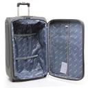 شنطة سفر (حقيبة سفر) عدد 3 - رمادي غامق  PARA JOHN Abraj 3 Pieces Soft Trolley Luggage Bags Set - SW1hZ2U6NDYxNjgy