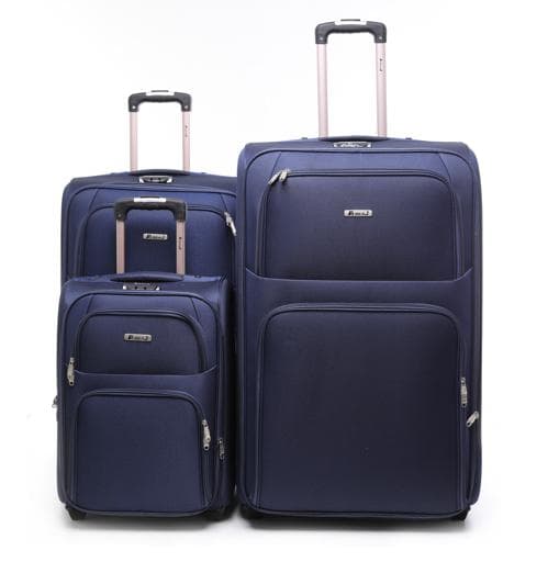 ABRAJ PARA JOHN Abraj 3 Pieces Soft Trolley Luggage Bags Set - SW1hZ2U6NDYxNjg1