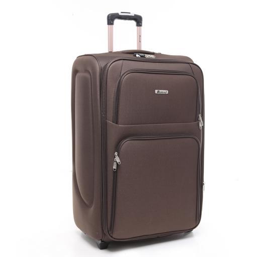 شنطة سفر (حقيبة سفر) عدد 3 - بني PARA JOHN Abraj Soft Trolley Luggage Bags Set - SW1hZ2U6NDYxNjk4