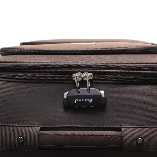 ABRAJ PARA JOHN Abraj 3 Pieces Soft Trolley Luggage Bags Set