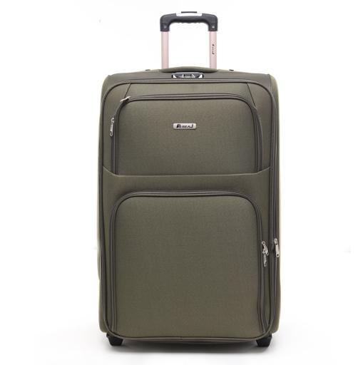 شنطة سفر (حقيبة سفر) عدد 3 - أخضر زيتي  PARA JOHN Abraj Soft Trolley Luggage Bags Set - SW1hZ2U6NDYxNzEx