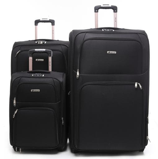 ABRAJ PARA JOHN Abraj 3 Pieces Soft Trolley Luggage Bags Set