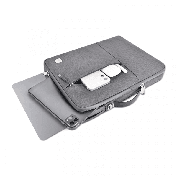 WIWU ALPHA DOUBLE LAYER SLEEVE BAG FOR 15.4" LAPTOP/16" MACBOOK - GRAY - 199761