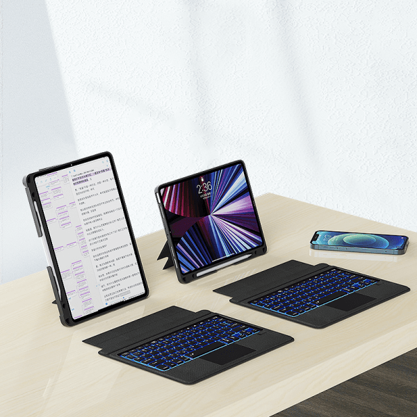 كيبورد لاسلكي (iPad) 10.5 بوصة - أسود WIWU MAG TOUCH IPAD KEYBOARD CASE FOR 10.2"/10.5"