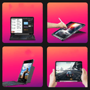 كيبورد لاسلكي (iPad) 10.5 بوصة - أسود WIWU MAG TOUCH IPAD KEYBOARD CASE FOR 10.2"/10.5"