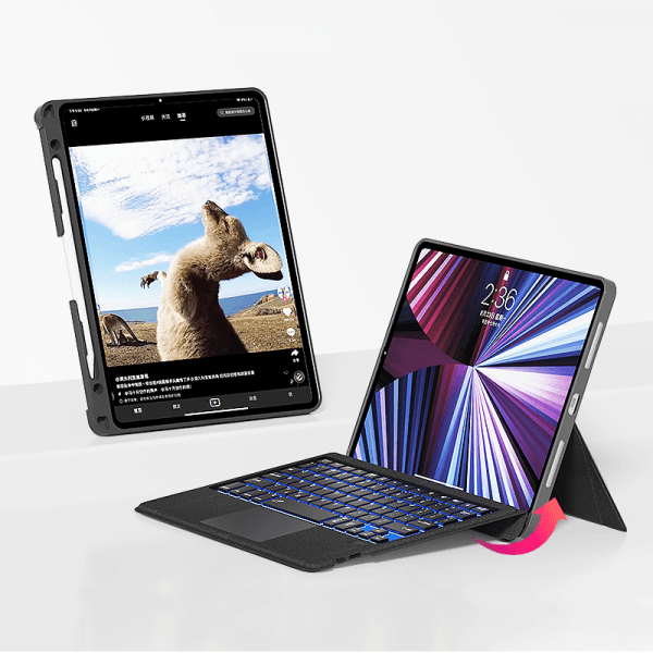 كيبورد لاسلكي (iPad) 12.9 بوصة - أسود WIWU MAG TOUCH IPAD KEYBOARD CASE FOR 12.9"