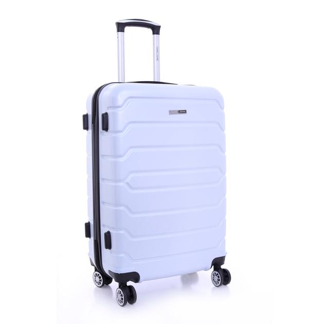 طقم حقائب سفر 3 حقائب مادة PC بعجلات دوارة (20 ، 24 ، 28) بوصة أزرق فاتح PARA JOHN – Travel Luggage Suitcase Set of 3 – Trolley Bag, Carry On Hand Cabin Luggage Bag (20 ، 24 ، 28) inch - SW1hZ2U6NDM4MDMy