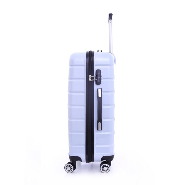 طقم حقائب سفر 3 حقائب مادة PC بعجلات دوارة (20 ، 24 ، 28) بوصة أزرق فاتح PARA JOHN – Travel Luggage Suitcase Set of 3 – Trolley Bag, Carry On Hand Cabin Luggage Bag (20 ، 24 ، 28) inch - SW1hZ2U6NDM4MDM2