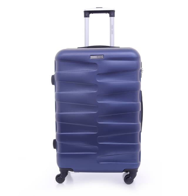 طقم حقائب سفر 3 حقائب مادة ABS بعجلات دوارة (20 ، 24 ، 28) بوصة أزرق داكن PARA JOHN - Travel Luggage Suitcase Set Of 3 - Trolley Bag, Carry On Hand Cabin Luggage Bag - Lightweight - 189513