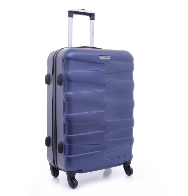 طقم حقائب سفر 3 حقائب مادة ABS بعجلات دوارة (20 ، 24 ، 28) بوصة أزرق داكن PARA JOHN - Travel Luggage Suitcase Set Of 3 - Trolley Bag, Carry On Hand Cabin Luggage Bag - Lightweight - 189514