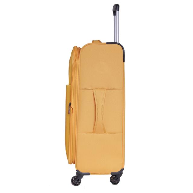 طقم حقائب سفر 3 حقائب مادة البوليستر بعجلات دوارة (20 ، 24 ، 28) بوصة أصفر PARA JOHN -Travel Luggage Suitcase Set of 3 - Trolley Bag, Carry On Hand Cabin Luggage Bag – Lightweight (20 ، 24 ، 28) inch - SW1hZ2U6NDM2ODEx