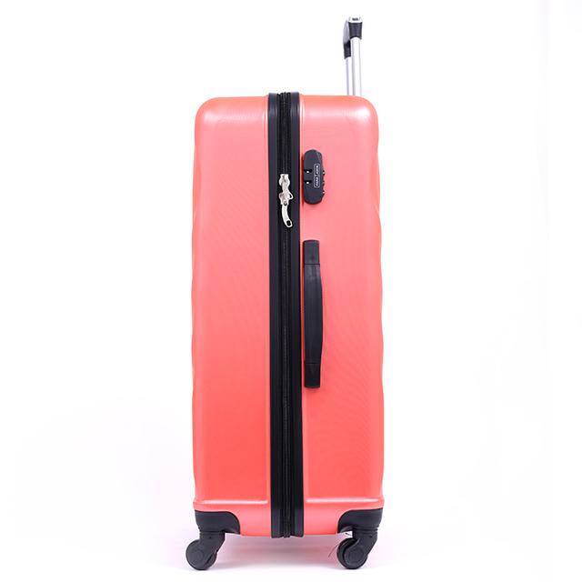 طقم حقائب سفر 3 حقائب مادة ABS بعجلات دوارة (20 ، 24 ، 28) بوصة برتقالي PARA JOHN - Travel Luggage Suitcase Set of 3 - Trolley Bag, Carry On Hand Cabin Luggage Bag - SW1hZ2U6NDM3OTU2