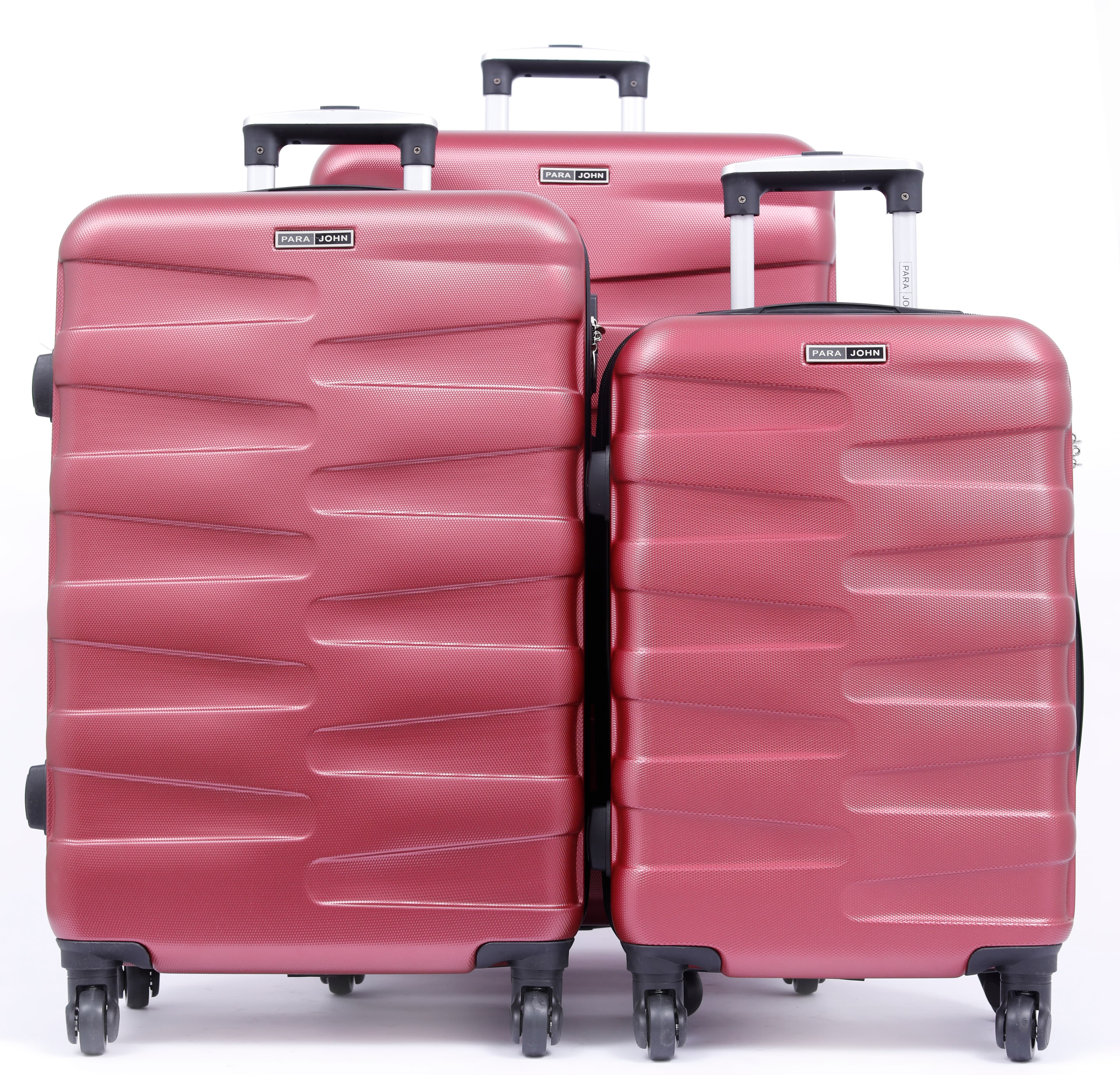 PARA JOHN Travel Luggage Suitcase Set of 3 - Trolley Bag, Carry On Hand Cabin Luggage Bag - Lightweight Travel Bags with 360 Durable 4 Spinner Wheels - Hard Shell Luggage Spinner - (20'', ,2