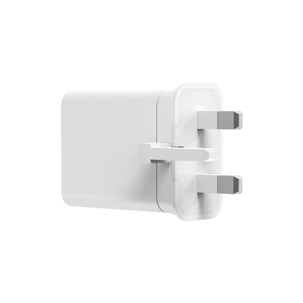 شاحن جوال (مقبس شاحن) 20 واط - أبيض WIWU COMET USB-C + QC3.0 UK 20W POWER ADAPTER