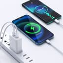 شاحن جوال (مقبس شاحن) 20 واط - أبيض WIWU COMET USB-C + QC3.0 UK 20W POWER ADAPTER