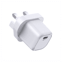 شاحن جوال (مقبس شاحن) 30 واط - أبيض WiWU GAN FAST CHARGER UK TYPE-C POWER ADAPTER