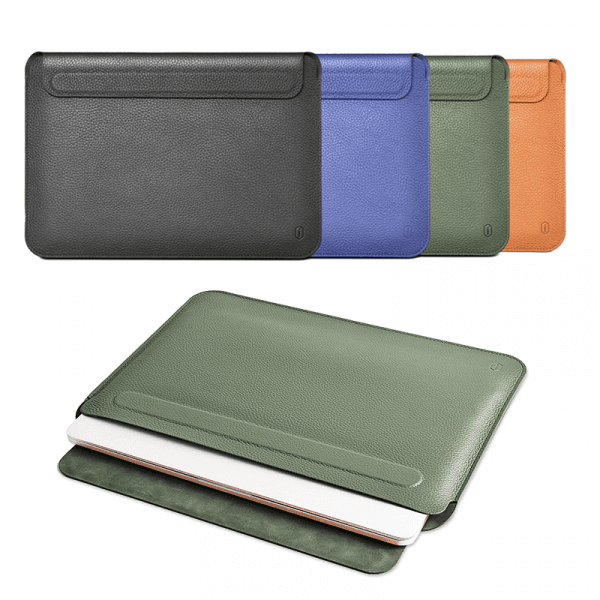 WIWU SKIN PRO GENUINE LEATHER SLEEVE FOR MACBOOK 13.3" - GREEN - 199321