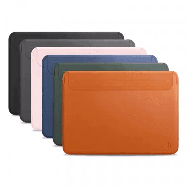 WIWU SKIN PRO II PU LEATHER SLEEVE FOR MACBOOK PRO 14.2" - BROWN