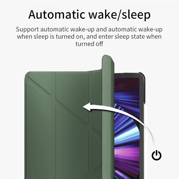 كفر حماية آيباد 10.2 بوصة أخضر ليلي WIWU - TRANSFORMERS IPAD FOLIO CASE FOR 10.2" - MIDNIGHT GREEN
