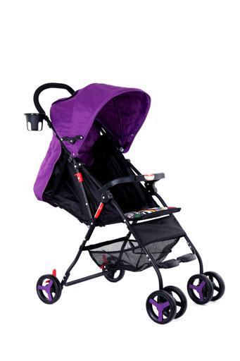 Baby Plus Purple Stroller Cum Pram, 0-36 M - SW1hZ2U6NDU1NzUy