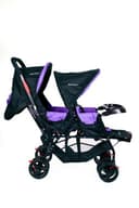 Baby Plus Purple Twin Stroller With Reclining Seat, 0+ Years