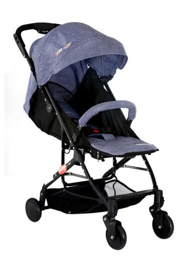 عربة أطفال أزرق Stroller Cum Pram - Baby Plus