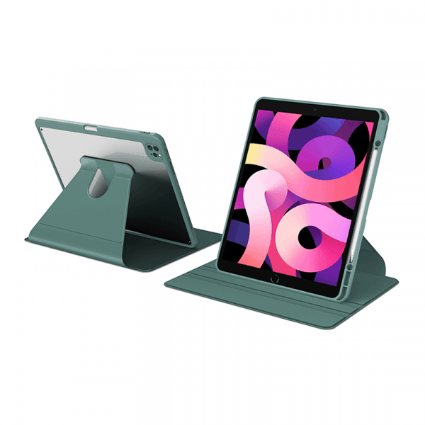 جراب آيباد برو (2020-2021) 12.9 بوصة دوار أخضر داكن WIWU - WALTZ ROTATIVE IPAD CASE FOR 12.9" PRO (2020-2021) - DARK GREEN