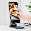قاعدة (ستاند) لتثبيت الموبايل و التابلت أسود WIWU - ZM103 ADJUSTABLE DESKTOP STAND FOR PHONE & TABLET - BLACK