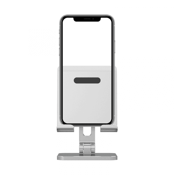 حامل هاتف لسطح المكتب معدني فضي WIWU - ZM304 DESKTOP MOBILE STAND FOR PHONE & TABLET - SILVER