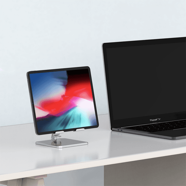 حامل هاتف لسطح المكتب معدني فضي WIWU - ZM304 DESKTOP MOBILE STAND FOR PHONE & TABLET - SILVER