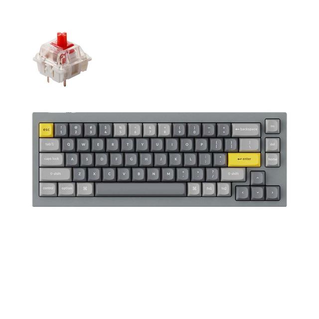 Keychron Q2 QMK Gateron G-PRO Mechanical Keyboard with RGB- Red Switch and Costom Hot-swappable - Space Grey - SW1hZ2U6NTIyMTc4