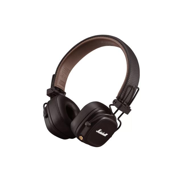 سماعات بلوتوث لاسلكية قابلة للشحن قابلة للطي بني مارشال Marshall Major IV On Ear Brown Foldable Wireless Headphones - SW1hZ2U6bnVsbA==