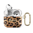 كفر سماعات ايربودز ذهبي TPU Shinny Leopard Case for Airpods 3 من Guess