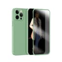 كفر ايفون ( مع شاشة حماية ) - اخضر Green - 360 Carsaca Plus Case with Normal HD Glass for iPhone 13 Pro