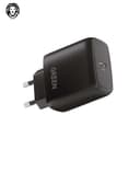 شاحن حائط 20 واط أسود Green Type-C Port Wall Charger 20W EU with PVC Type-C to Type-C Cable 1.2M - Black
