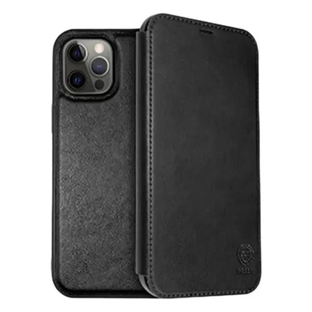 Green Lion Green Folio Booktype Leather Case for iPhone 12 Pro Max 6.7" - Black - SW1hZ2U6NTI0OTk5