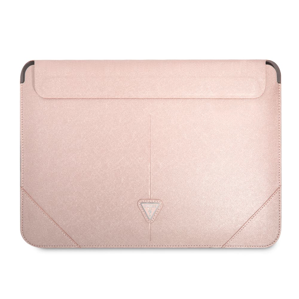 Guess Saffiano Triangle Computer Sleeve 14" - Pink