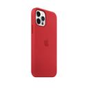 كفر آيفون يدعم الشحن اللاسلكي و ماغ سيف - أحمر  Apple iPhone 12 | 12 Pro Silicone Case with MagSafe - SW1hZ2U6NTIyNTQ1