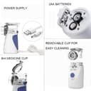 جهاز البخار المحمول للكبار والأطفال لاسلكي قابل للشحن جينيريك Generic Rechargeable Wireless Adult & Baby Mesh Nebulizer