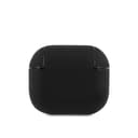 BMW Signature Collection PC Genuine Leather Case with Metal Logo Silver for Airpods 3 - Black - 203329