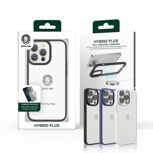 كفر ايفون ( 6.1" ) - أزرق Green - Hybrid Plus HD Case for iPhone 13 Pro