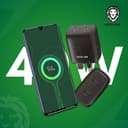 شاحن جداري ( 40W ) - اسود  Green - Dual Port USB-C Wall Charger