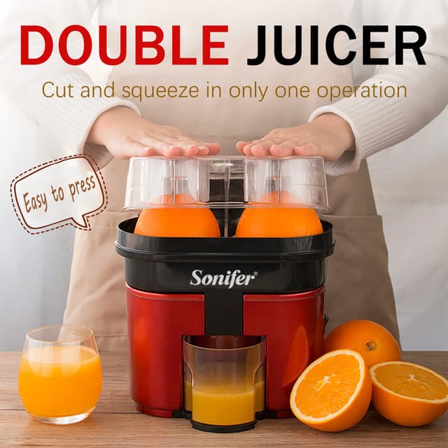 عصارة برتقال كهربائية Sonifer Electric Juicer بقوة 90 واط