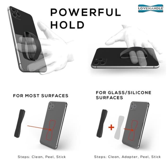 LoveHandle Phone Grip - Thin Red Line