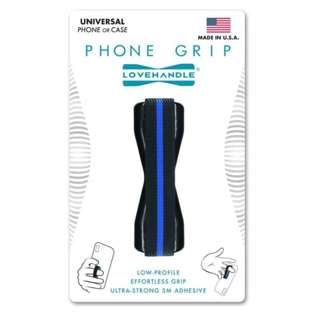 خاتم هاتف بلاستيك أسود Phone Grip - LoveHandle