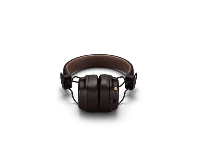 سماعات بلوتوث لاسلكية قابلة للشحن قابلة للطي بني مارشال Marshall Major IV On Ear Brown Foldable Wireless Headphones