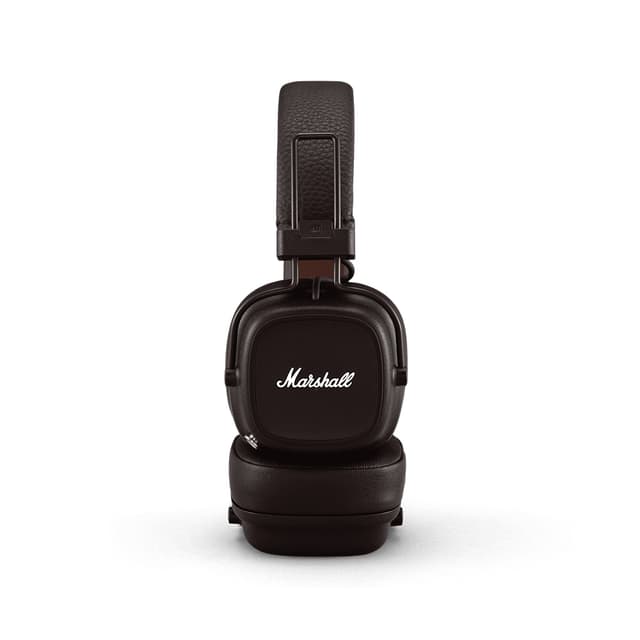 سماعات بلوتوث لاسلكية قابلة للشحن قابلة للطي بني مارشال Marshall Major IV On Ear Brown Foldable Wireless Headphones