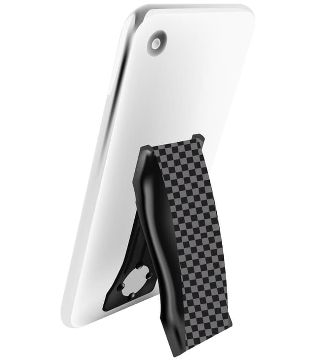 LoveHandle Pro Phone Grip - Checkered Grey
