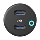 شاحن للسيارة 45W بمخرجين Dual Port LED Car Charger PD - Powerology